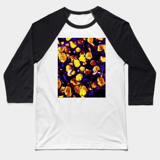 Moonlight flowers, botanical print of spring floral garden lit by the moon Baseball T-Shirt